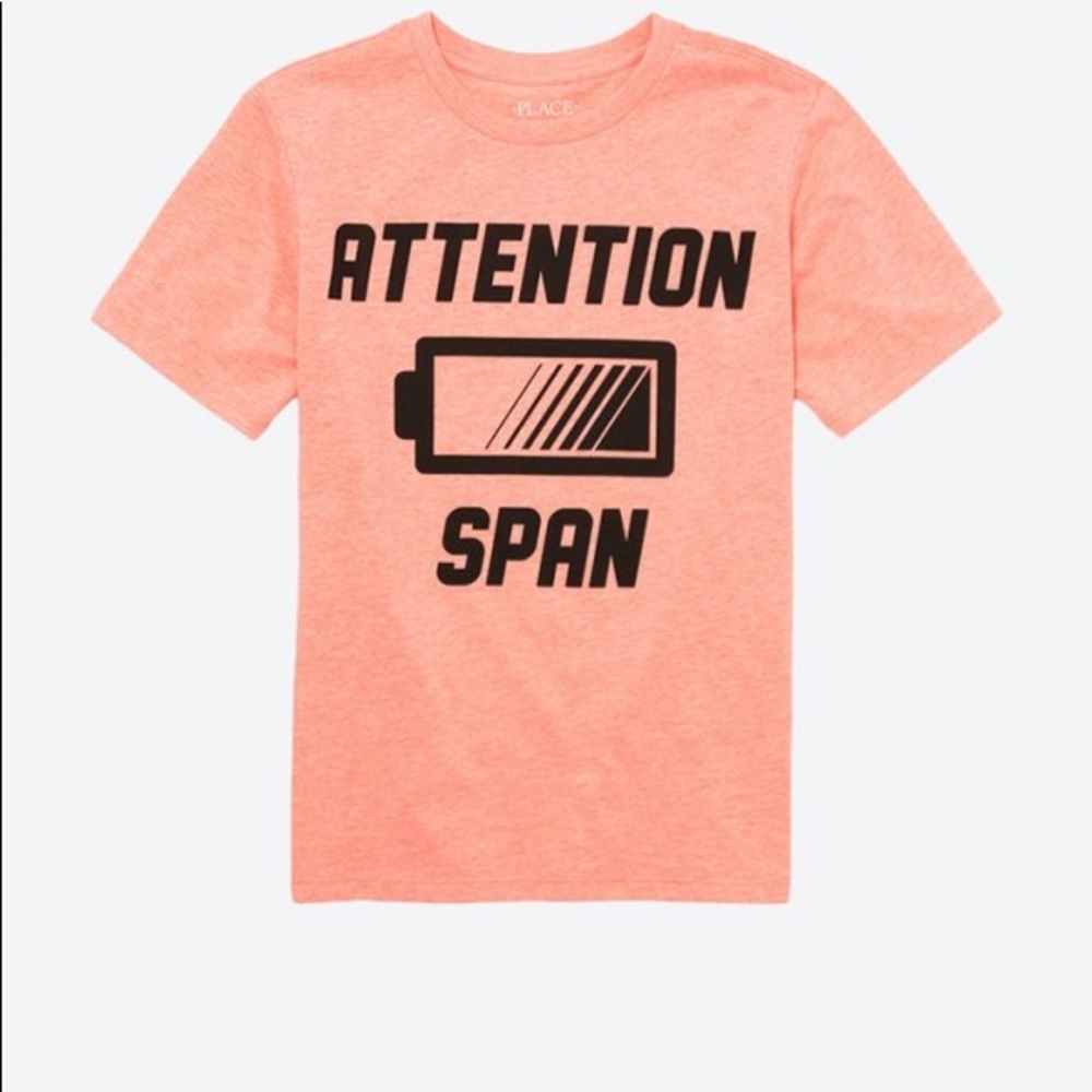 Children’s place coral  Attention Span Graphic Tee